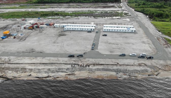 BELUM DIBANGUN: Tampak lahan yang disiapkan sebagai lokasi pembangunan pabrik petrokimia di KIHI Tanah Kuning-Mangkupadi, Tanjung Palas Timur, Bulungan.