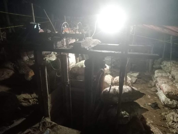 TEMPAT KEJADIAN: Tampak lokasi pertambangan emas ilegal di Kecamatan Sekatak, Bulungan yang menimbulkan dua korban jiwa. IST