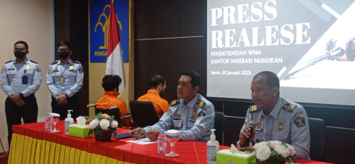 PASTIKAN : Memastikan status kewarganegaraan terhadap dua WNA yang sempat melarikan, Imigrasi Nunukan sudah mengunjungin Kedubes Pakistan.