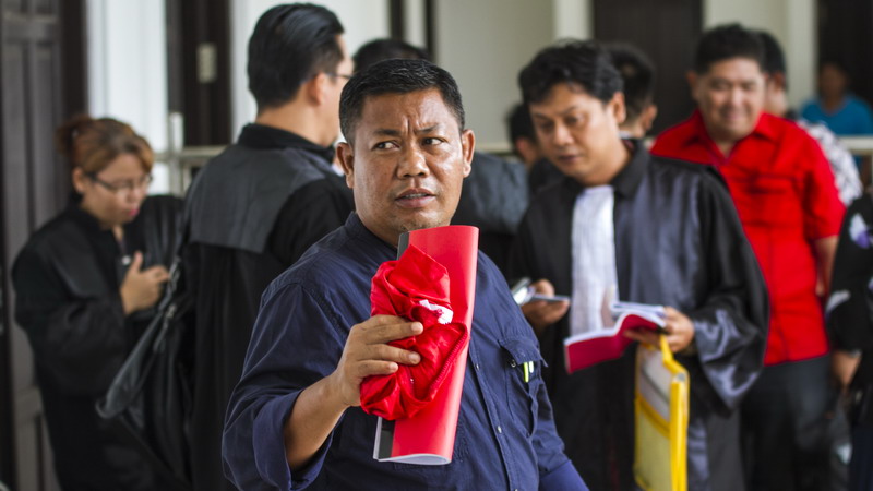 Yantenglie saat di persidangan beberapa waktu lalu.