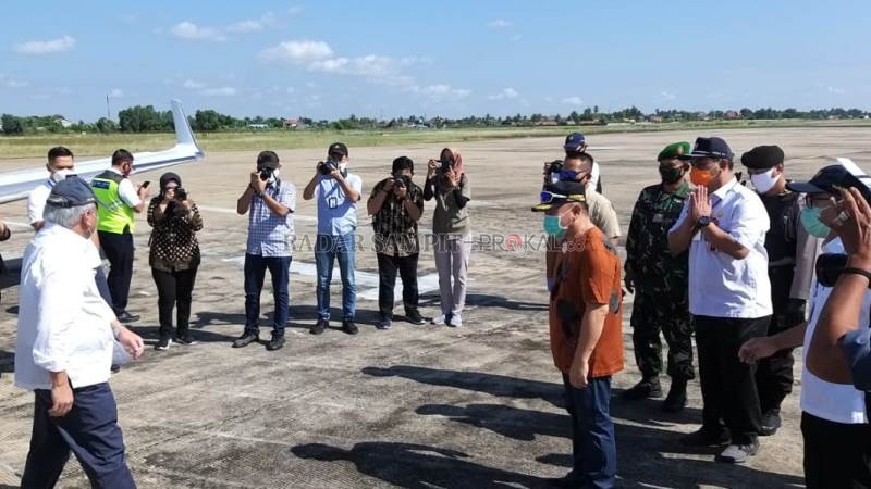 Menteri PUPR Mochamad Basoeki Hadimuldjono saat ke Kalteng.