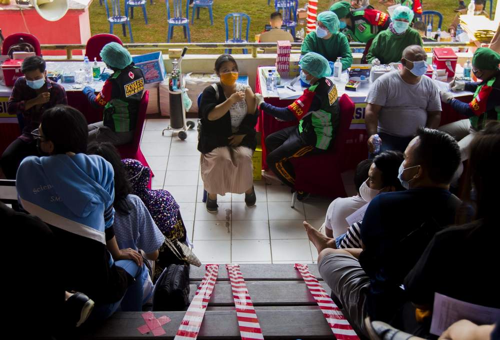 Pelaksanaan vaksinasi di Kalteng.