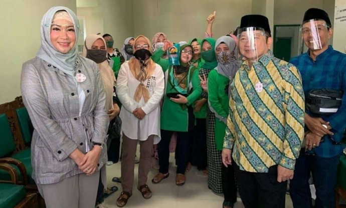 Suharso Monoarfa dan Nurhayati saat menghadiri salah satu kegiatan PPP. (Foto: Istimewa)
