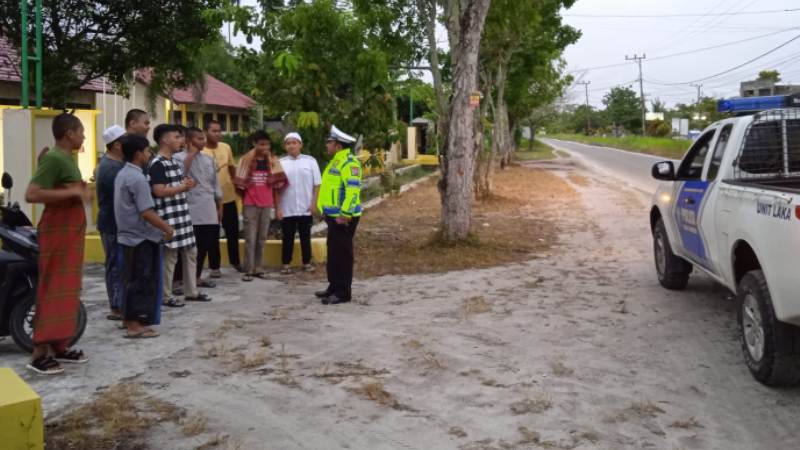 Satlantas Polresta Palangka Raya melaksanakan patroli Kamseltibcarlantas Ramadan cegah balapan liar, Kamis (23/3/2023). (IST)