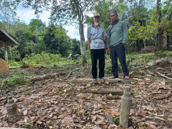 KURANG TERAWAT: Kondisi Makam Panglima Nuri belum tertata lantaran kurang diketahui keberadaanya, Jumat (24/3).