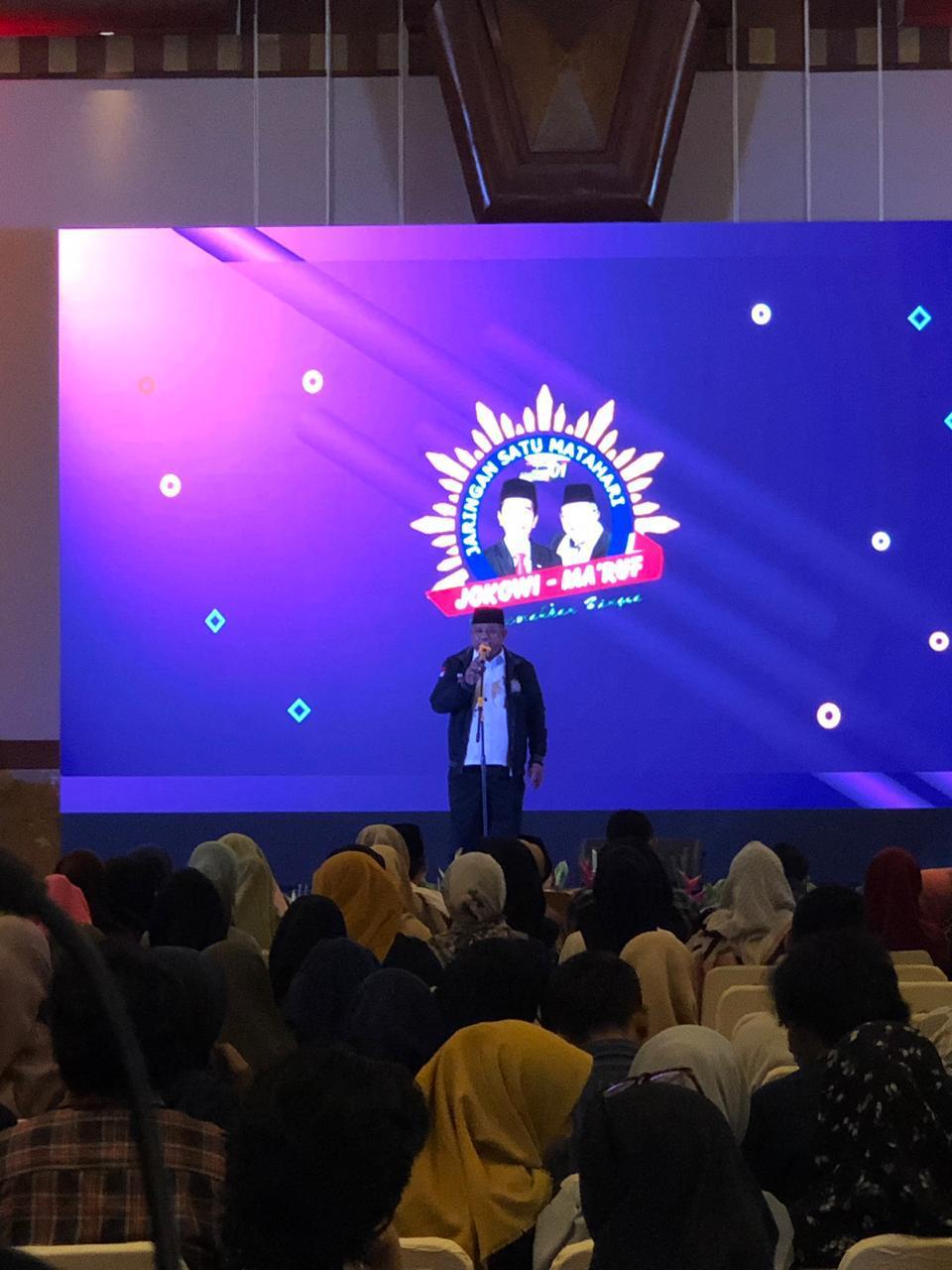 Ketua Bidang Politik dan Hubungan Qntar Lembaga DPP Muhammadiyah, Ali Mothohirin saat acara deklarasi, kemarin. (Foto : dok/ist)