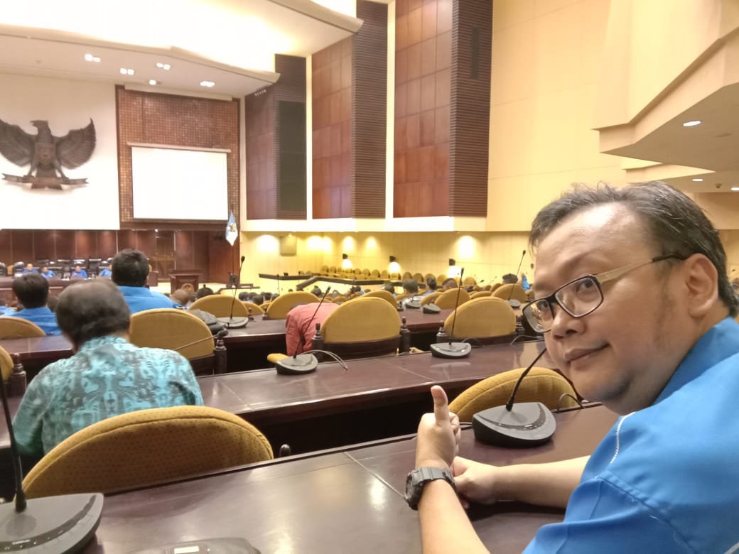 Politikus Partai Berkarya, Rahmat, SH di Gedung DPR RI, Jakarta. (Foto : dok.pribadi for prokal)