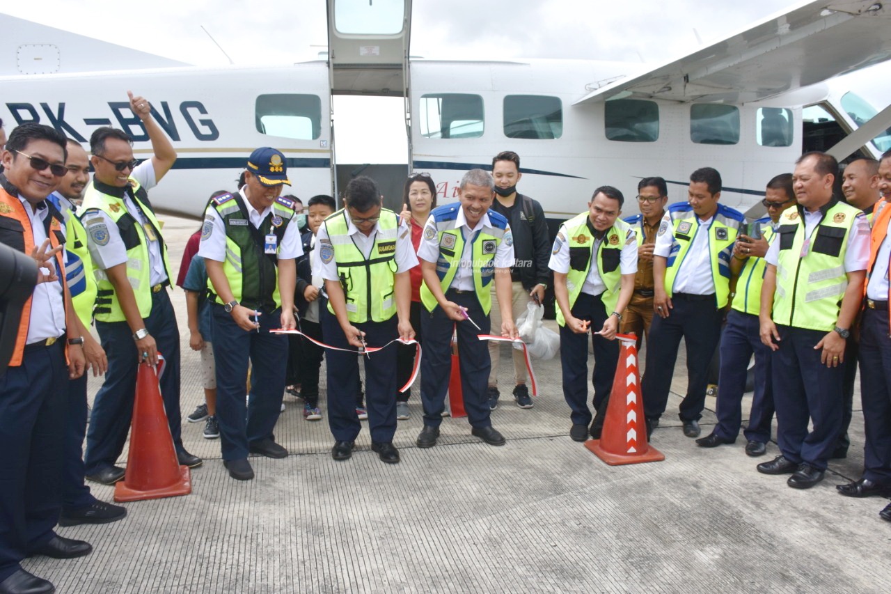SOA ORANG 2020 : Peresmian penerbangan perdana program SOA Orang tahun 2020 dari APBN, untuk rute Tarakan-Long Bawan (PP), Senin (13/1).