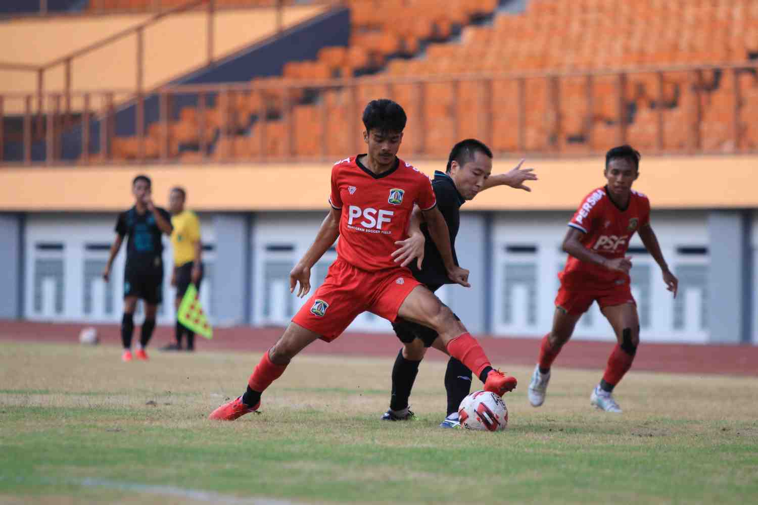 AWAL BAGUS : Persiba sukses menang dengan skor tipis 1-0 pada uji coba melawan PS Sleman, Sabtu (12/6) sore.