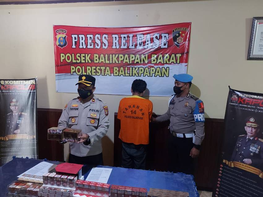 SEMPAT VIRAL : Agus Yulianto,  pencuri rokok di sebuah toko di Pasar Pandansari yang sempat viral akhirnya tertangkap.