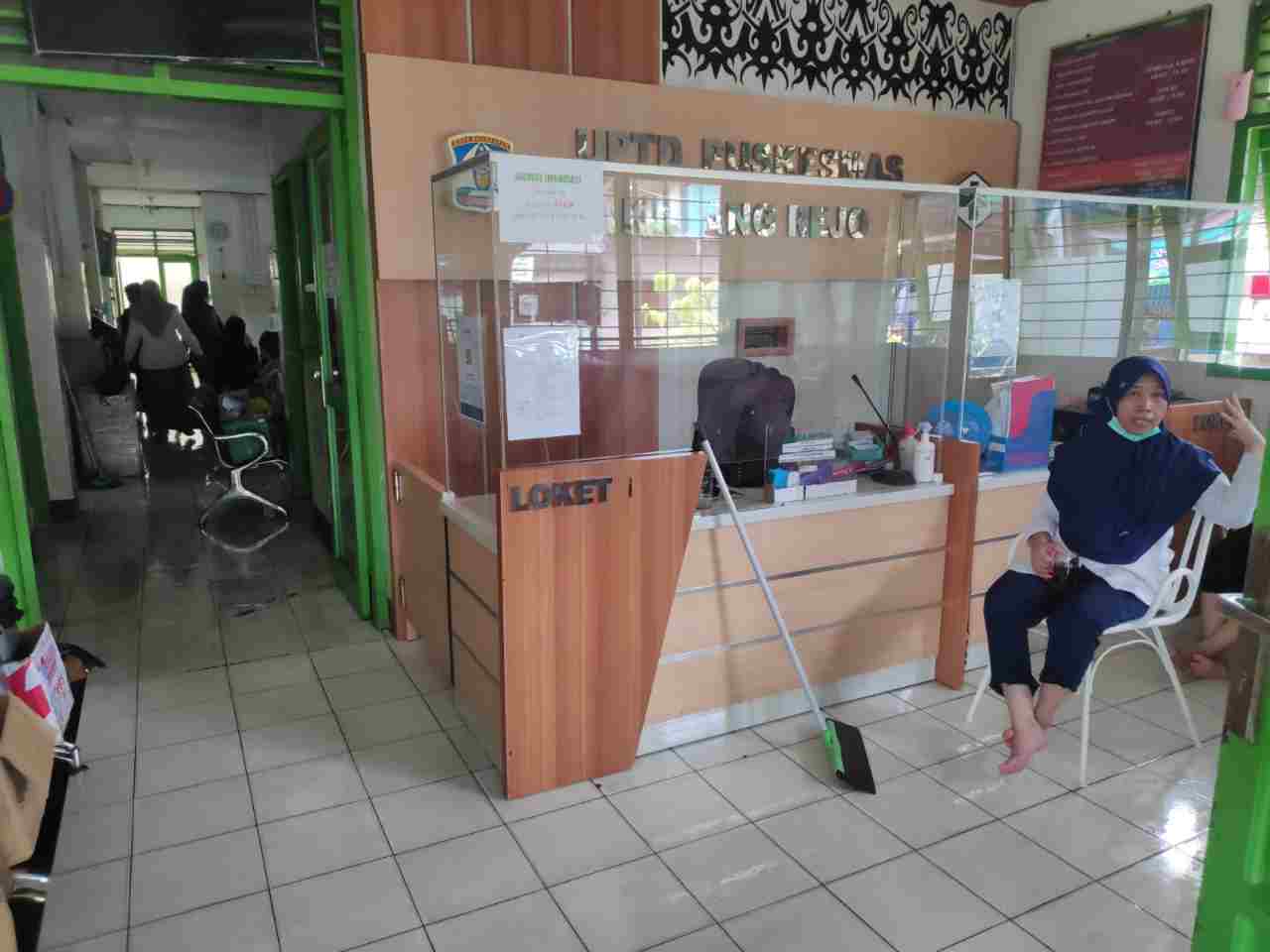 Puskesmas Karang Rejo turut menjadi korban banjir yang melanda Balikpapan, Rabu (16/3).