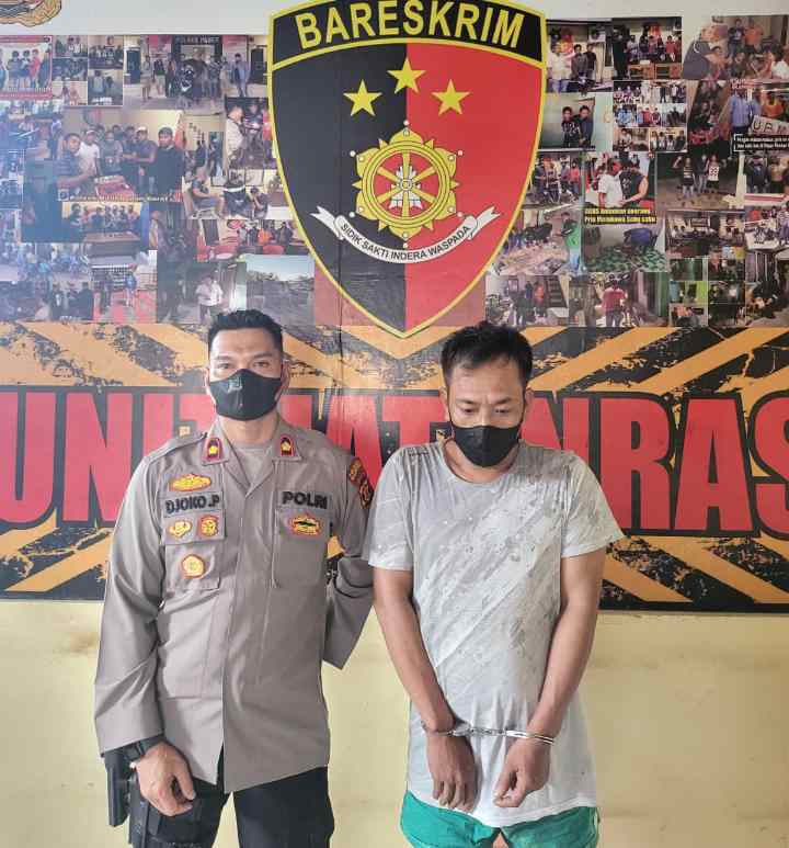 HE diamankan anggota Polsek Balikpapan Barat setelah kedapatan menyimpan sabu.
