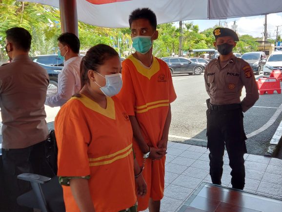 SI (35), jadi tersangka kasus penipuan dan penggelapan uang senilai Rp 300 juta milik M.