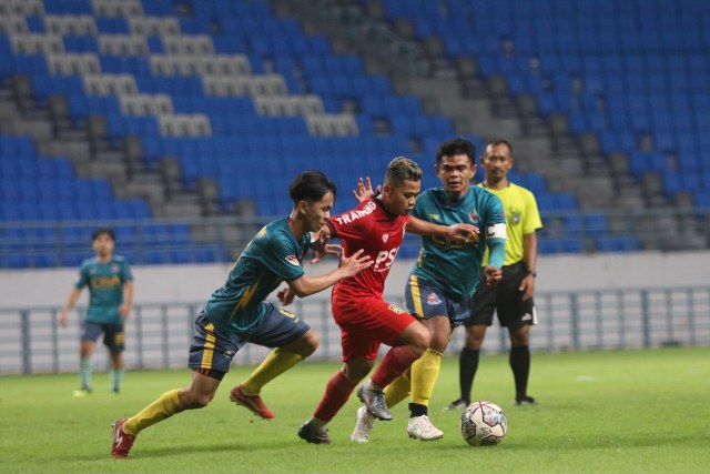 Meski menang besar dengan skor 8-0, skuat Persiba masih punya banyak catatan, terutama soal transisi dan set piece (foto: Anggi Pradhita)