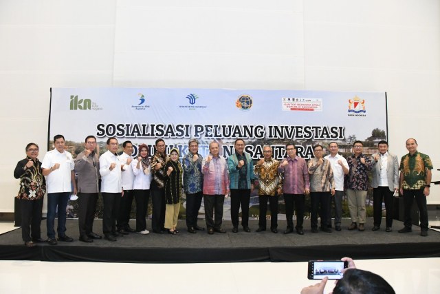 Otoritas IKN bersama KADIN menggelar sosialiasi skema investasi di IKN kepada para pengusaha, Senin (22/8).