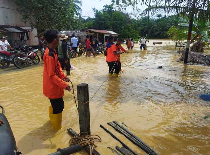 Pemerintah mengklaim sedang menyiapkan upaya menuntaskan masalah banjir di kawasan IKN.