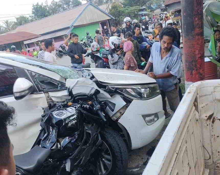 Kecelakaan di Desa Batuah, Kecamatan Loa Janan, Kukar yang memakan korban setiap pekan (Istimewa)
