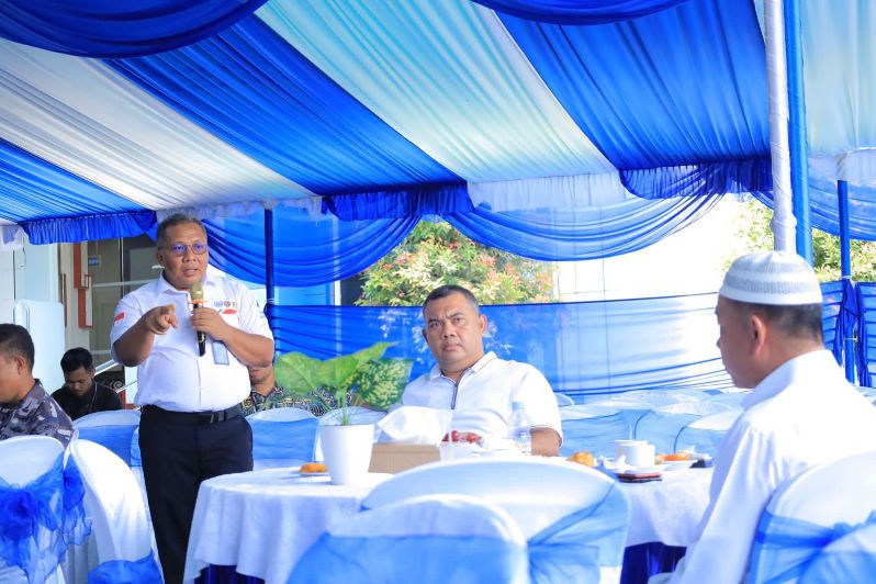 Kepala KSOP Kelas I Balikpapan Capt Mugen S Sartoto pada agenda coffee morning bersama instansi dan stake holder kepelabuhan di Balikpapan, Jum