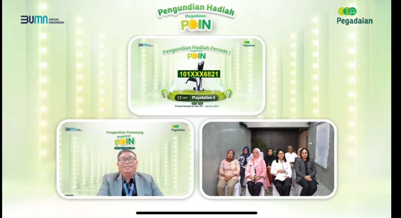 Pemimpin PT Pegadaian Kanwil IV Balikpapan Julianto saat undian Pegadaian Poin. (Foto : Istimewa)
