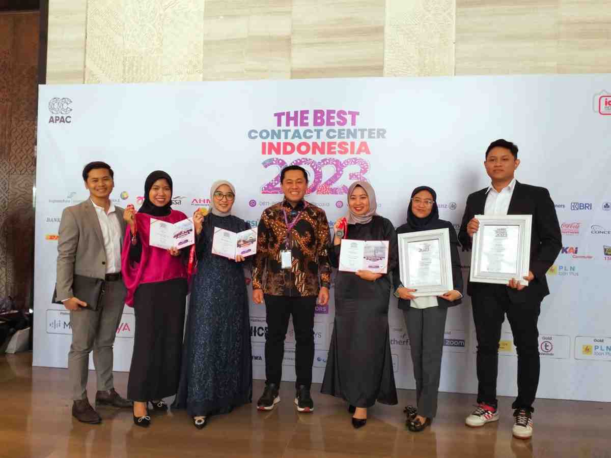 Pegadaian sukses memborong lima penghargaan pada The Best Contact Center Indonesia 2023. (Foto : Istimewa)