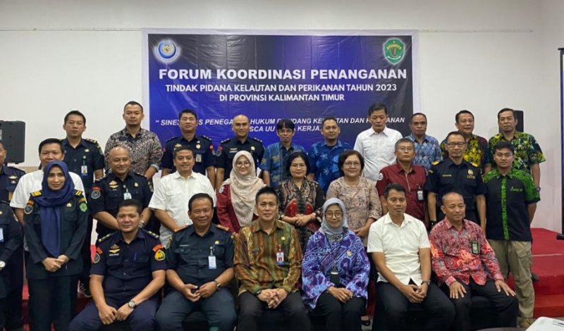 DKP Provinsi Kaltim menggelar Forum Koordinasi Penanganan Tindak Pidana Kelautan dan Perikanan, Kamis (12/10) di Balikpapan. (Foto : Erik Alfian/Prokal.co)