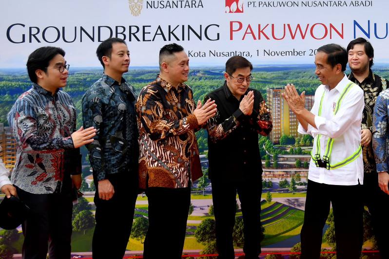 Presiden Jokowi mengapresiasi gerak cepat investor dalam negeri dalam berinvestasi di IKN. Salah satunya adalah Pakuwon yang akan membangun kawasan Mixed Use. (Foto : Biro Pers, Media, dan Informasi Sekretariat Presiden)