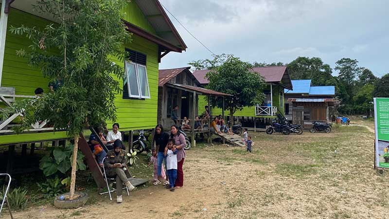 LAYAK HUNI: Salah satu RLH yang dibangun di KAT Pettung atas kerja sama Pemkab Berau dengan salah satu perusahaan batu bara di Berau.