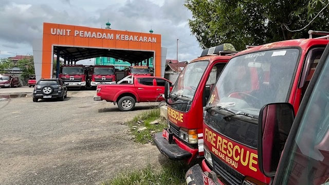 BERHARAP: Damkar Berau berharap ada mobil baru pemadam kebakaran jenis tangga.