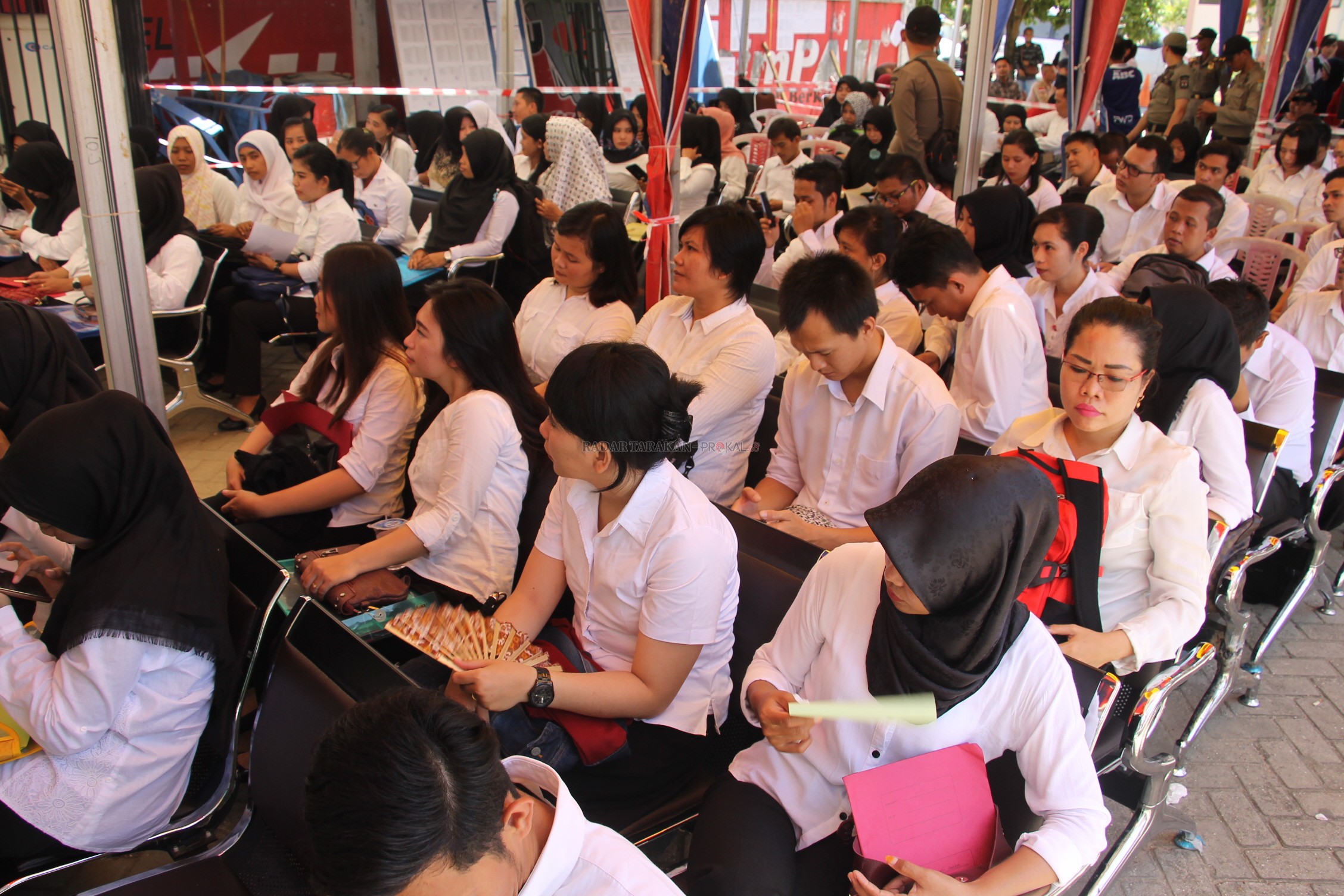 TES SKD: Peserta yang akan mengikuti tes SKD untuk menjadi CPNS lingkup Pemprov Kaltara.