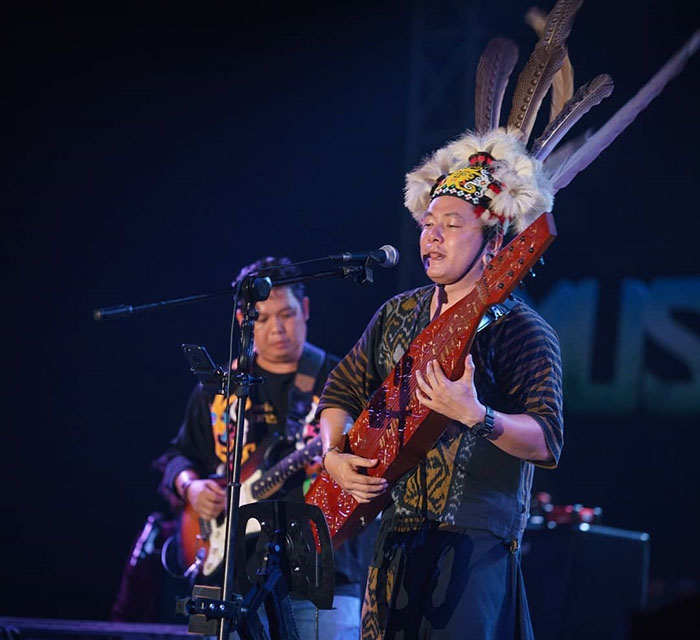 TALENTA: Musisi asal Kaltara yang mengisi acara pagelaran Musik Alam pada tahun lalu.