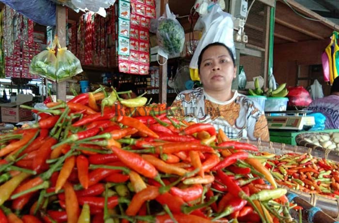 HARGA BAPOKTING: Komoditi berupa cabai merupakan bahan pokok yang dibutuhkan masyarakat.