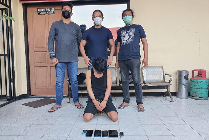 RESIDIVIS DIBEKUK: Satreskrim Polres Tarakan berhasil mengamankan pelaku pencurian yang beraksi di tiga lokasi berbeda.