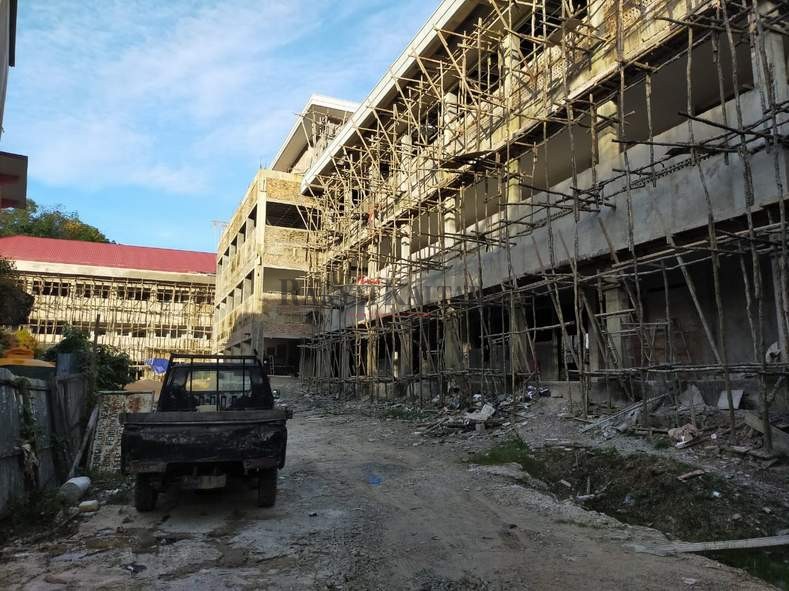 TARGET RAMPUNG JUNI 2020: Pembangunan gedung SMPN 7 Tarakan tahap kedua ditargetkan rampung Juni 2020.
