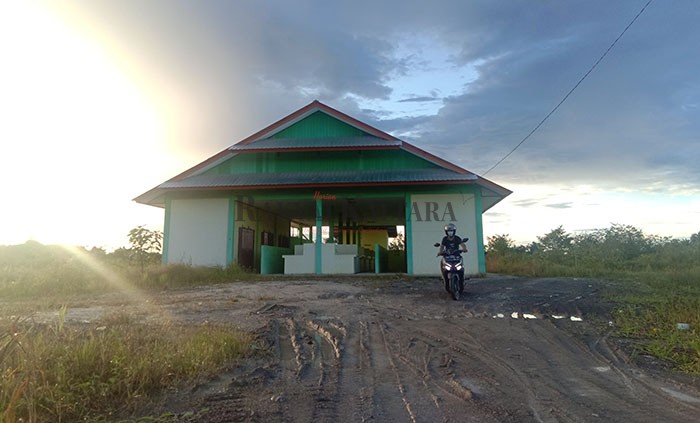 SEPI AKTIVITAS PERDAGANGAN: Kondisi Pasar Salimbatu yang dibangun pada tahun 2018 lalu hanya beroperasi sekitar dua pecan.