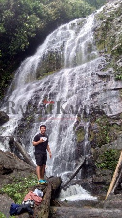 DESTINASI WISATA: Air terjun Gunung Rian di KTT memiliki potensi yang menjanjikan jika dikelola dengan baik.