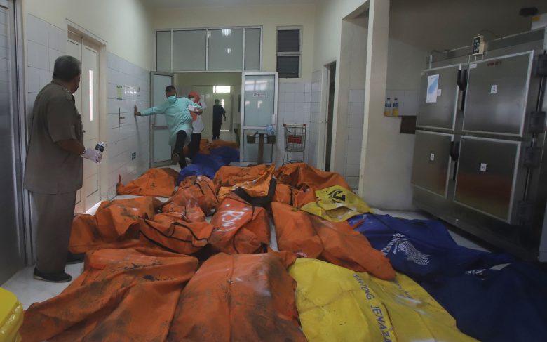 Korban kebakaran Lapas Tangerang.