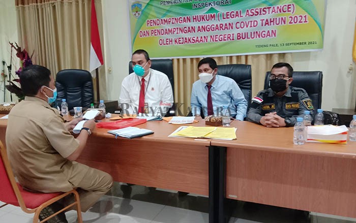 PENDAMPINGAN: Kejari Bulungan lakukan pendampingan hukum untuk tiga OPD di KTT, Senin lalu (13/9).