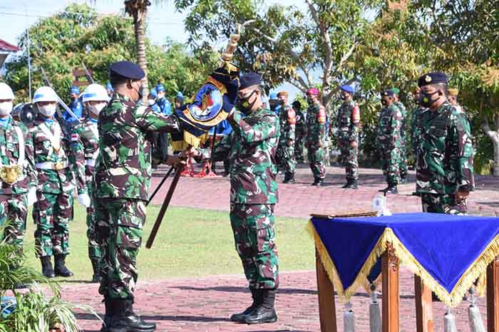 SERTIJAB: Pucuk pimpinan Danlanal Nunukan berganti, pengawasan perbatasan di Sei Ular Kecamatan Seimanggaris jadi atensi.