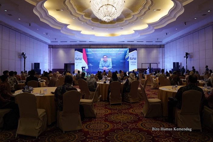 Menteri Perdagangan, Muhammad Lutfi secara virtual membuka Indonesia Franchise Forum dan Bizfest 2021 diselenggarakan di Hotel The Ritz Carlton, Jakarta, Selasa (7 Des).