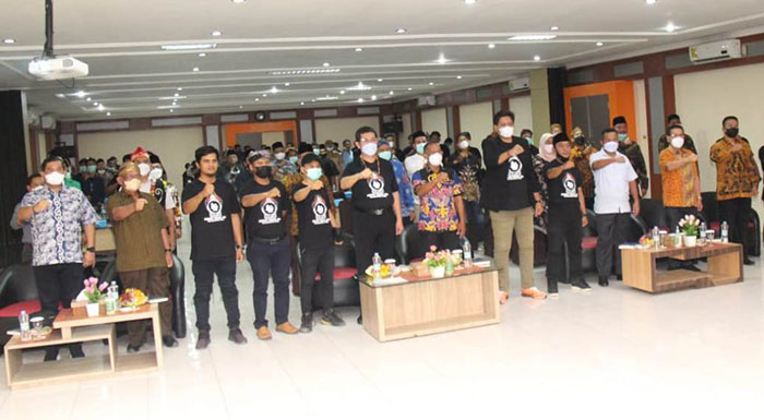 MUBES PERTAMA: Dalam pelaksanaan Mubes SPJ, dihadiri sejumlah pejabat, seperti Wagub Kaltara, Bupati Bulungan, Wakil Bupati Bulungan, Danrem 092/Maharajalila dan Wakil Wali Kota Tarakan.