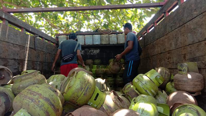 EVALUASI: Peruntukan gas melon di KTT belum tepat sasaran. Rabu (2/2).