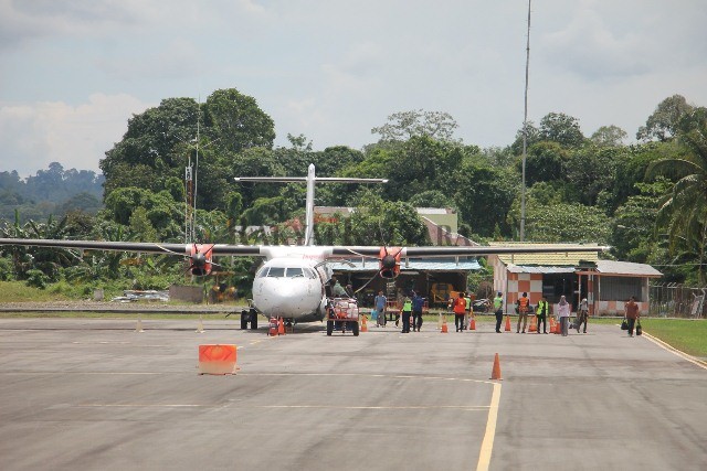KOMODITAS ANGKUTAN UDARA: Peningkatan mobilitas masyarakat dan mulai beroperasinya Bandara Tanjung Harapan Tanjung Selor mengalami kenaikan.