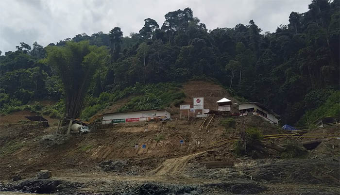 BELUM TUNTAS: Pembangunan PLBN di Desa Labang di Kecamatan Lumbis Pansiangan Kabupaten Nunukan masih tahap pengerjaan.