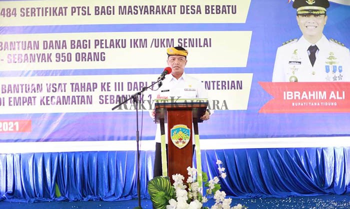 BAKAL DIEVALUASI: Bupati KTT Ibrahim Ali akan evaluasi kinerja OPD yang memiliki penyerapan anggaran minim.