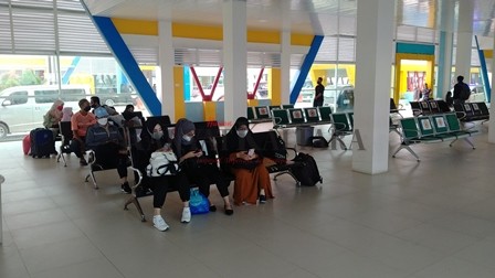 ARUS MUDIK: Jumlah penumpang di Pelabuhan Tengkayu I Tarakan terpantau belum mengalami lonjakan signifikan.
