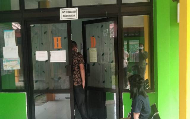 PELAYANAN KESEHATAN: Ada 22 pasien tetap yang dilayani setiap minggu di Ruang unit HD RSUD Nunukan.