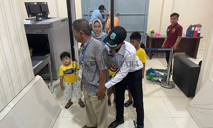 KUNJUNGAN DIBUKA: Lapas Kelas IIA Tarakan memperbolehkan kembali kunjungan bagi keluarga inti warga binaan, Selasa (5/7).