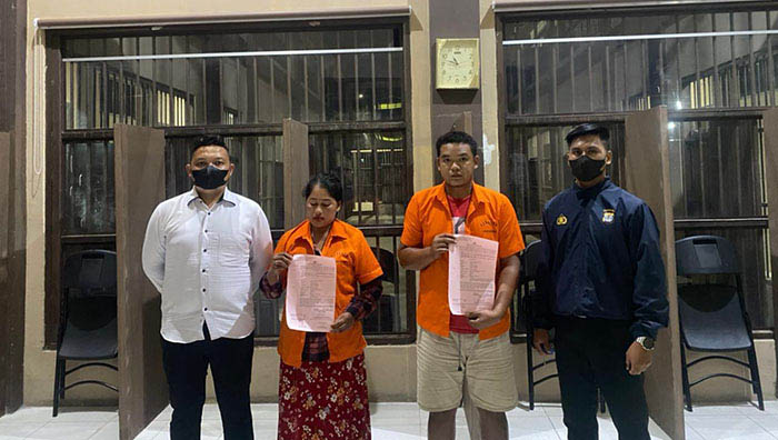 TERCIDUK: Polres Bulungan amankan dua orang yang kedapatan mengangkut BBM jenis solar subsidi di SPBU Jalan Katamso, pada Minggu (7/8) lalu.