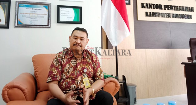 SERTIFIKAT TANAH: Kepala BPN Bulungan Wahyu Setyoko memasang target tahun ini untuk sertifikasi tanah melalui program PTSL mencapai 9.443 bidang tanah.
