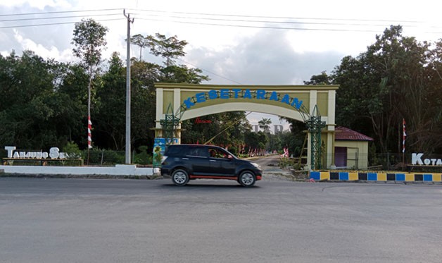 MASIH BERPROGRES: Kawasan Hutan Kota Bunda Hayati yang didesain seperti Kebun Raya masih tahap pembuatan masterplan pembangunan.
